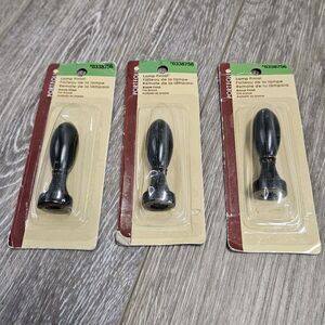 Portfolio Lamp Finial 3 Pack Bundle Oil Rubbed Bronze Finish #0338756 New